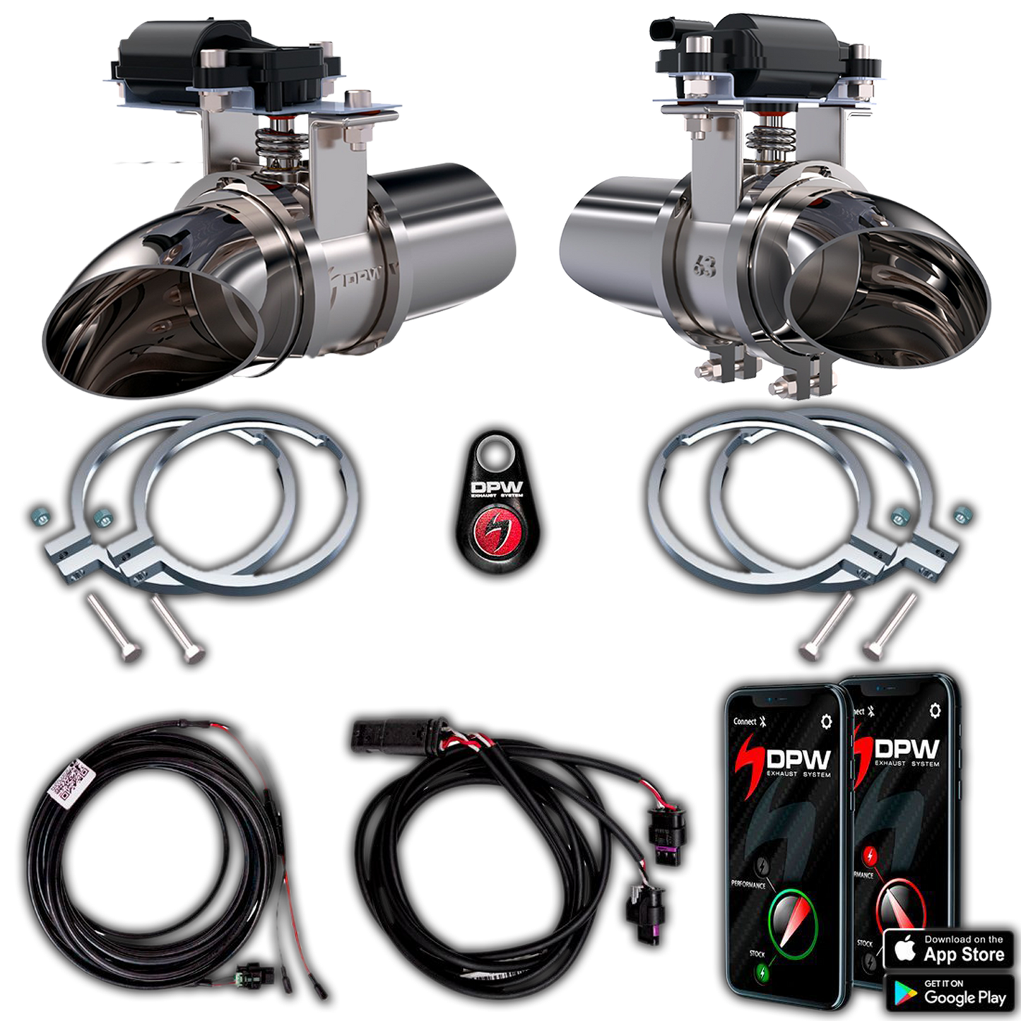 DPW Exhaust Cutout EVO Kit for Dual Exhaust 2.5"