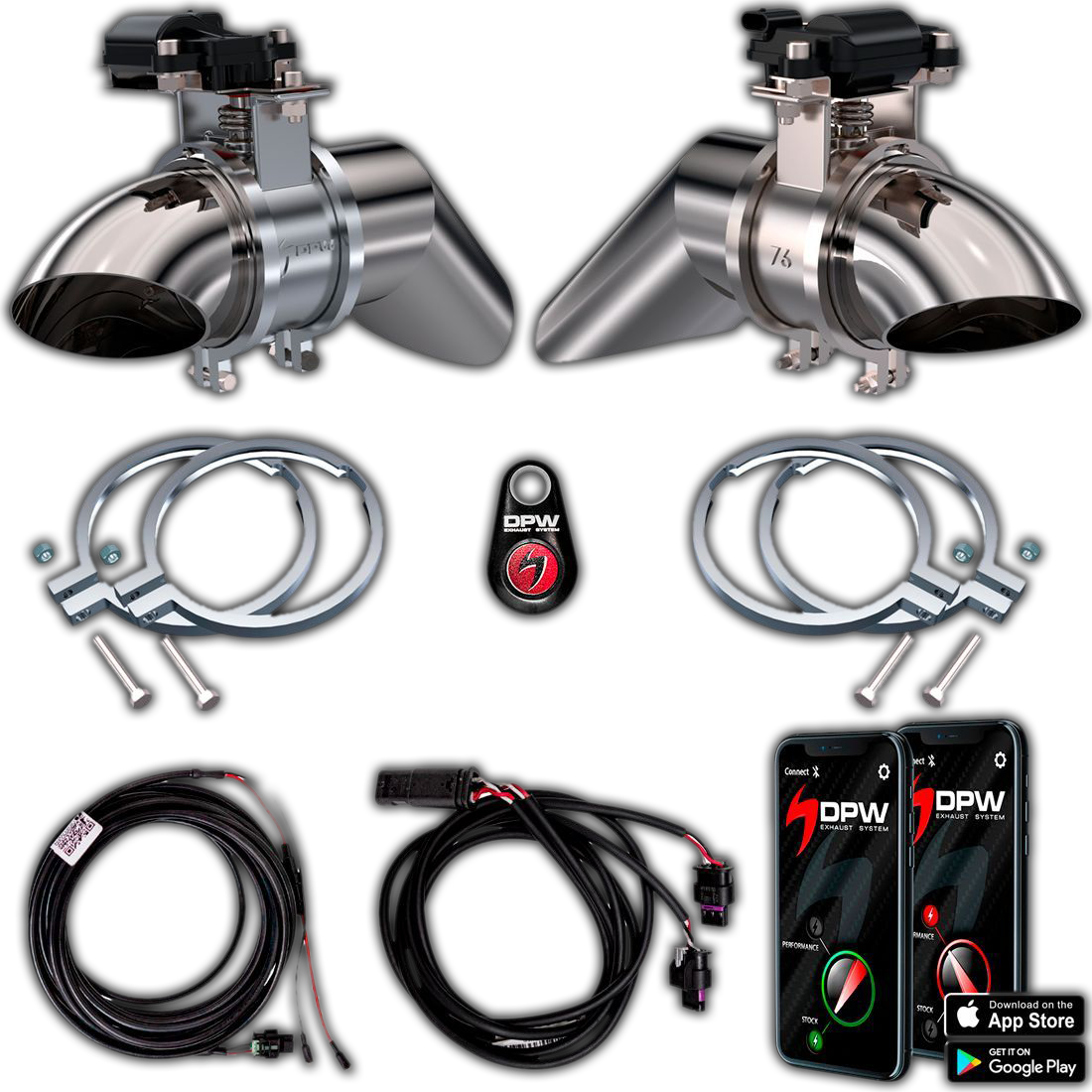 DPW Exhaust Cutout EVO Kit for Dual Exhaust 3"