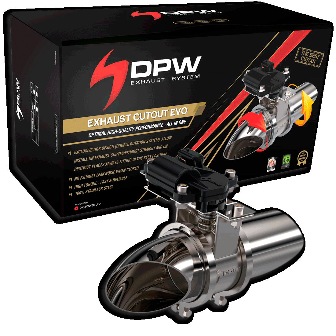 DPW Exhaust Cutout EVO Kit for Single Exhaust 2.5"