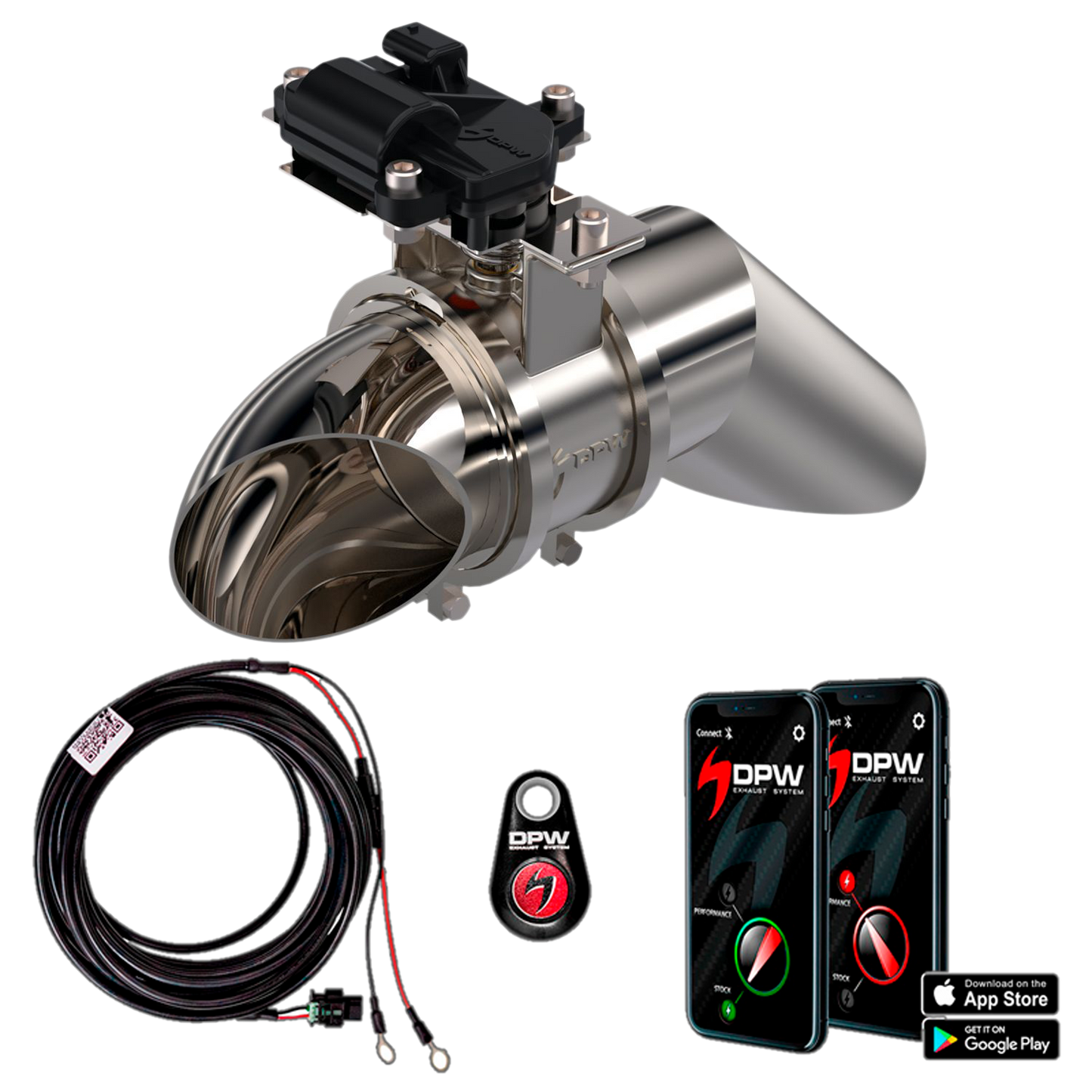 DPW Exhaust Cutout EVO Kit for Single Exhaust 3"