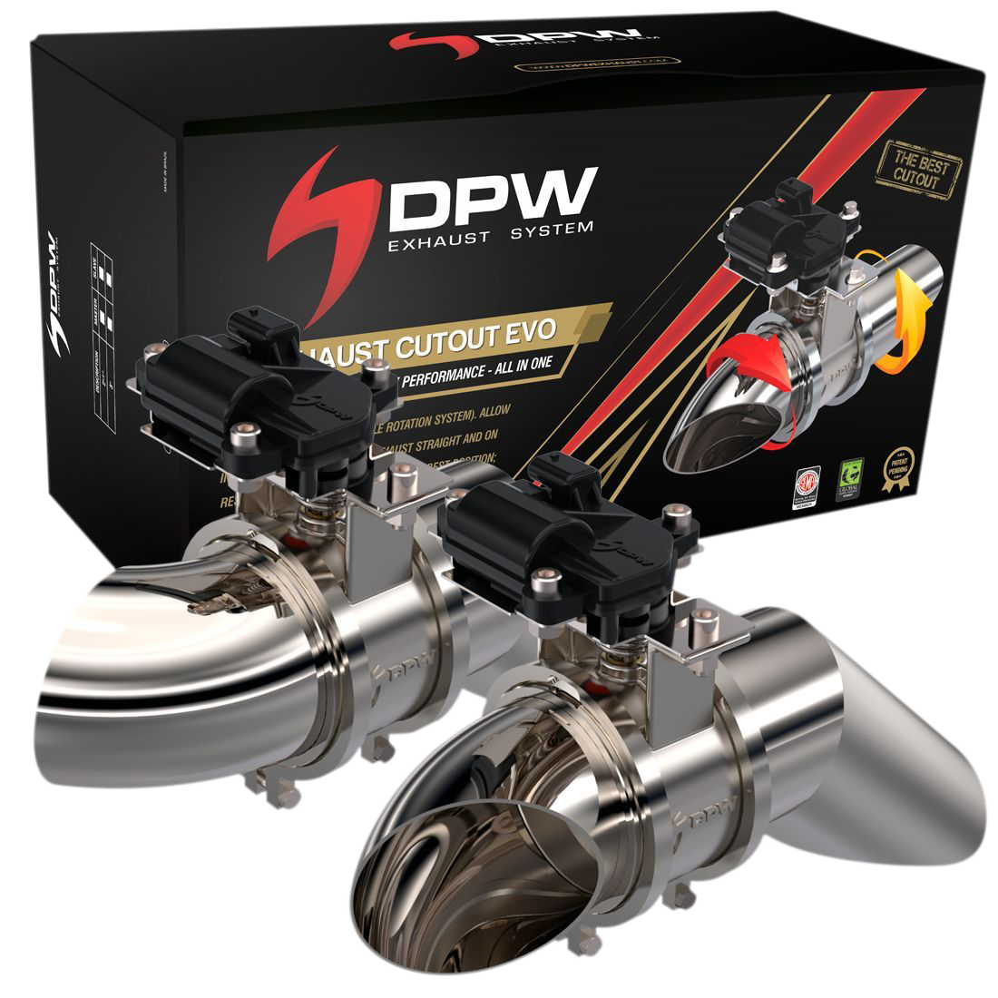 DPW Exhaust Cutout EVO Kit for Dual Exhaust 3" Digipower USA